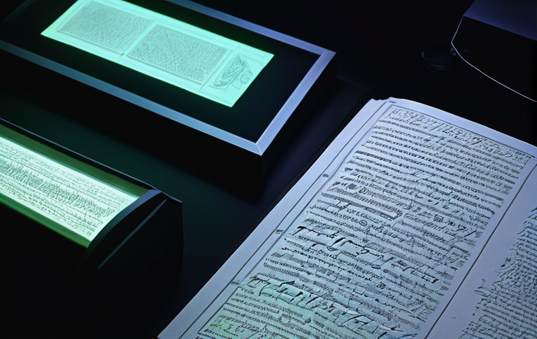 미디어 아카이브 연구 - **Prompt 1: Digitalizing Ancient Stories**
    A warm, inviting image depicting an elderly Indian wo...