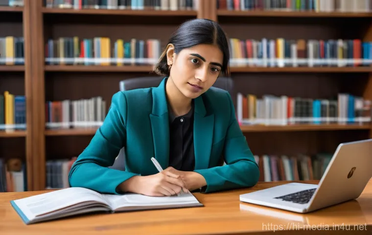 미디어학 박사과정 - Image Prompt 1: The Scholar of Evolving Media**