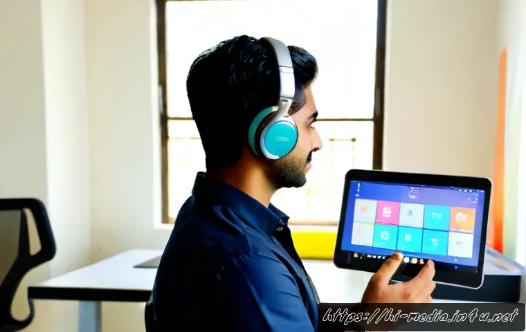 디지털 미디어 트렌드 - Photorealistic modern digital media workspace in Mumbai, Indian Hindi-speaking young professional re...